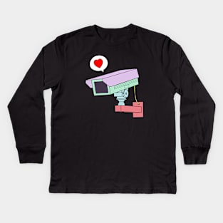 The Camera Loves You Kids Long Sleeve T-Shirt